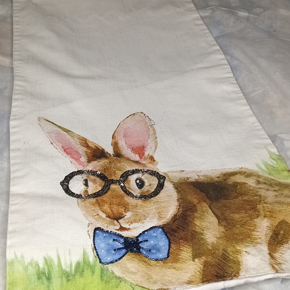 Bunny Tales Easter Rabbit table runner - Picture 4 of 7
